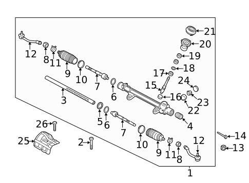 Steering Gear & Linkage for 2017 Kia Soul #0