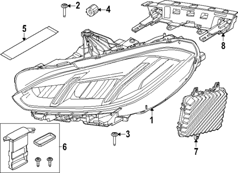 Headlamp Components for 2025 BMW 228 xDrive Gran Coupe #0