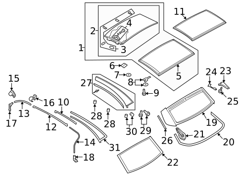 Top & Components for 2011 Volkswagen Eos #0