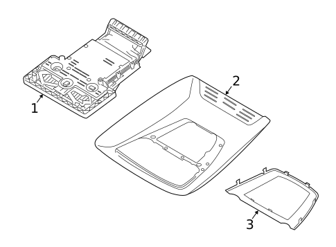 Overhead Console for 2016 BMW X3 #0