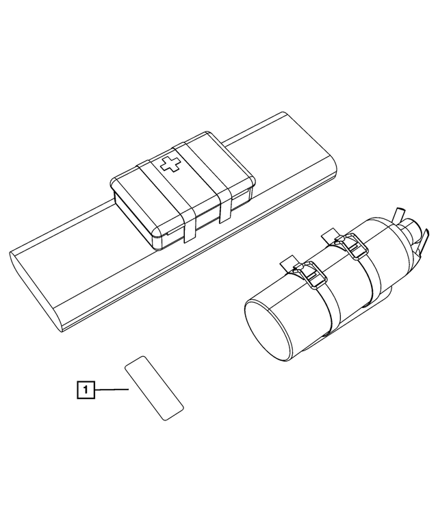 5056223AA - Labels: Fire-extinguisher Warning Label for Mopar Image
