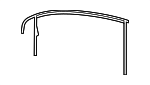1K5837431E5AP - Body: Window Guide for Volkswagen Image