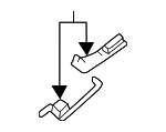 5H0898671 - Body: Air Deflector Mount Kit for Audi Image
