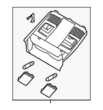 GRF569970C75 - Body: Overhead Console for Mazda: 6, CX-5, CX-9 Image