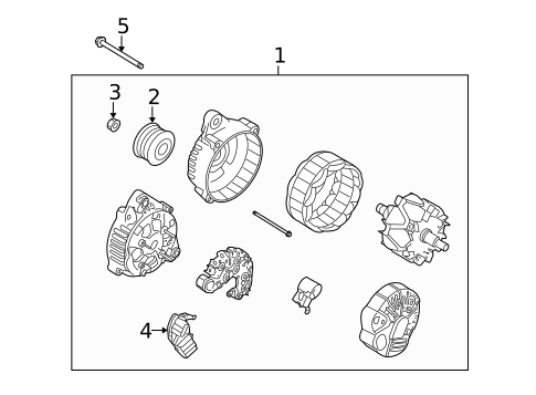 Alternator for 2009 Kia Borrego #1