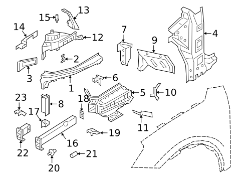 Structural Components & Rails for 2020 Porsche Cayenne #0