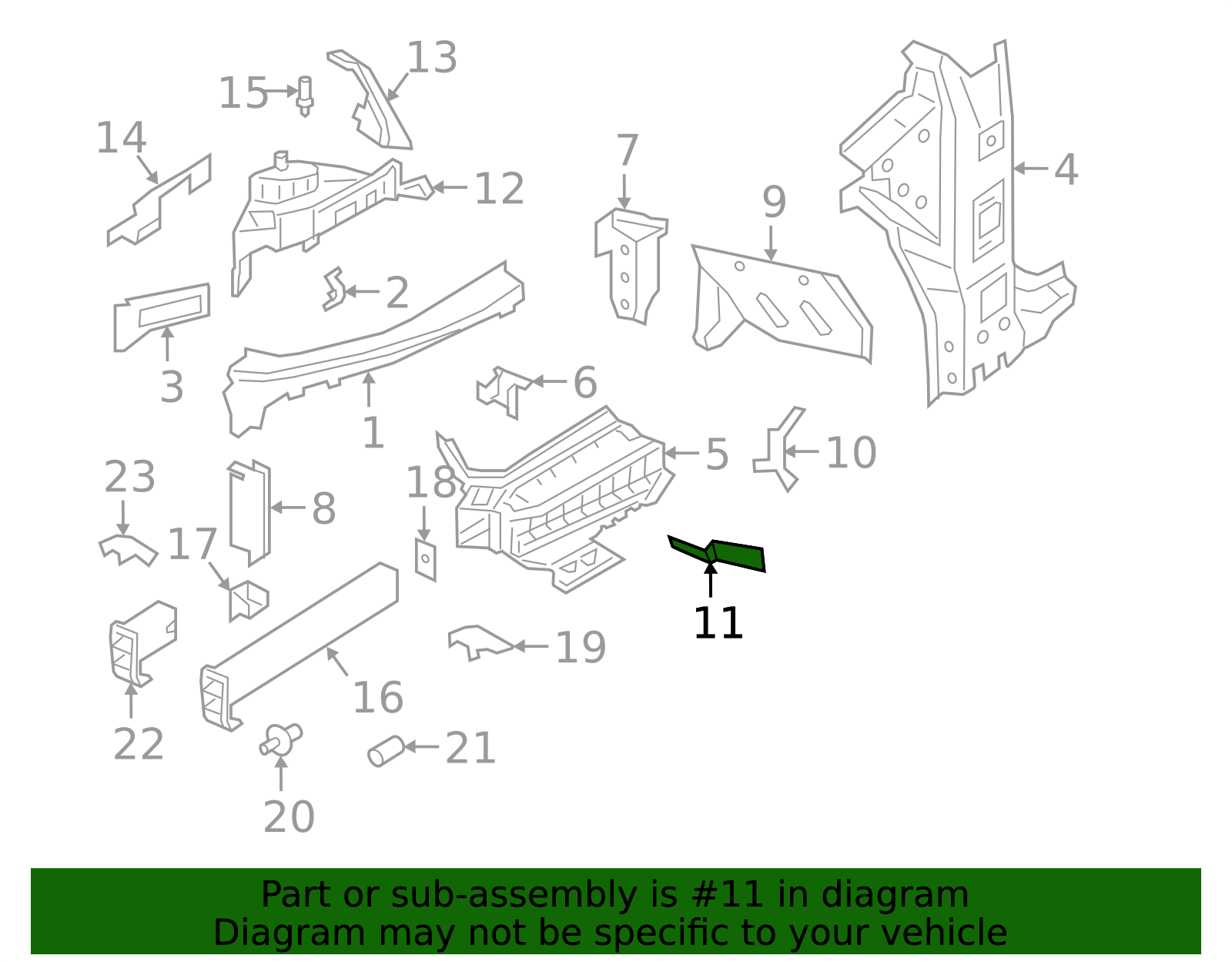 Extension Panel Plate - Porsche (9Y0-803-088-Y-GRV)