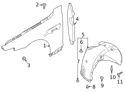 Fender & Components for 2022 Genesis G90 #0