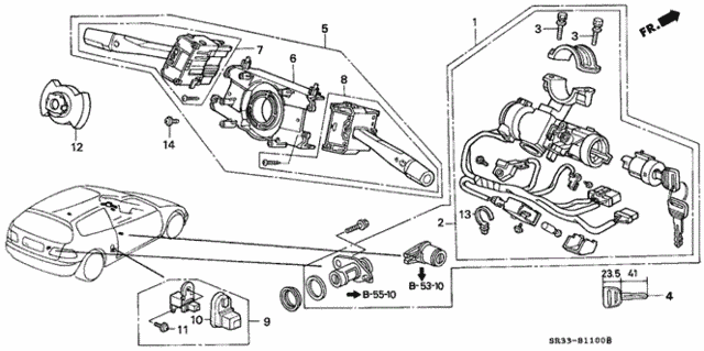 Combination Switch for 1995 Honda Civic #0