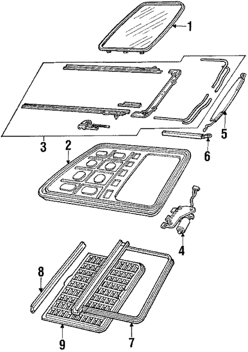 Sunroof for 1987 Mercury Cougar #0