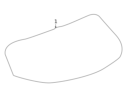 Glass - Lift Gate for 2021 Chevrolet Trailblazer #0