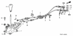 54102S5A003ZA - Chassis: KNOB, CHANGE LEVER *NH1L* (BLACK) for Honda Image