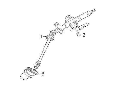 Steering Column Assembly for 2007 Mitsubishi Endeavor #0