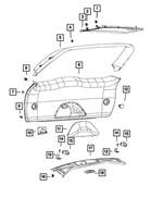 5108064AA - Interior Trim: Decklid Inner Pull Cup for Mopar Image