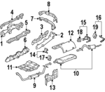 15213199 - Exhaust: Side Shield for Oldsmobile: Silhouette Image