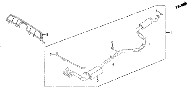 Hpd - Sport Exhaust  - Diffuser for 2012 Honda CR-Z #0