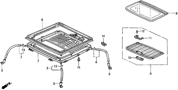 Sliding Roof (1) for 1998 Acura TL #0