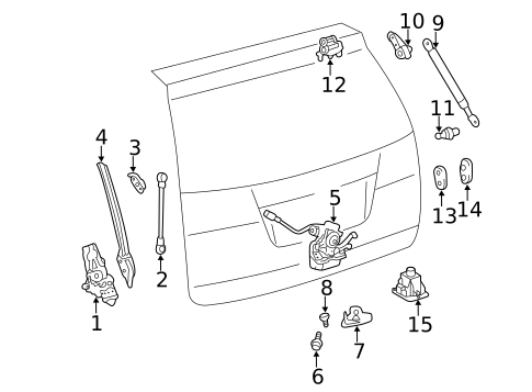 Lock & Hardware for 2019 Toyota Sienna #2