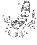 1CW111D5AA - Interior Trim: Driver Inboard Shield for Mopar Image