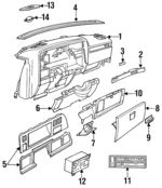 4469316 - Body: Speaker for Chrysler: Imperial, New Yorker Image
