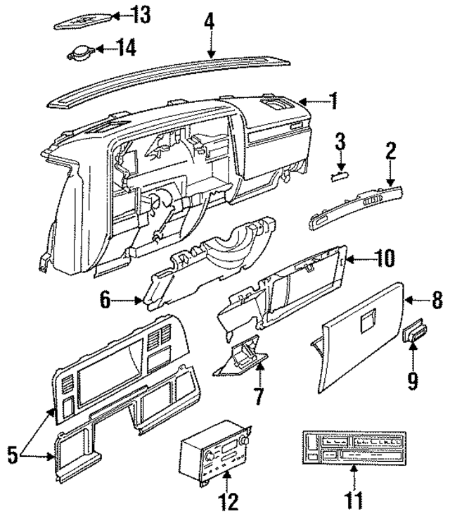 P482GS8 - Body: Instrument Panel for Mopar Image