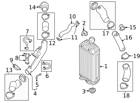 Intercooler for 2020 Hyundai Santa Fe #0