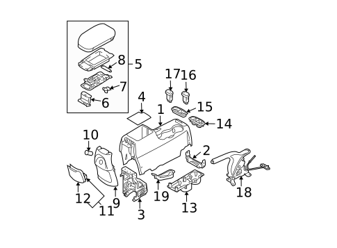 Parking Brake for 2009 Hyundai Tucson #0
