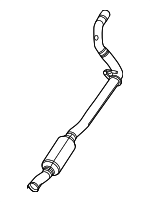 68630662AB - Exhaust: Intermediate Pipe for Jeep: Wrangler Image