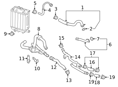 Hoses & Lines for 2018 Audi RS7 #3