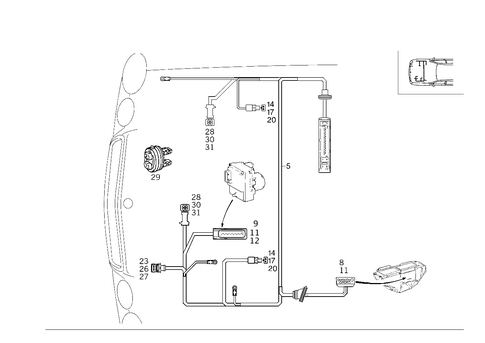 Cable Harness, Asr and Electronic Traction System for 1999 Mercedes-Benz E430 #0