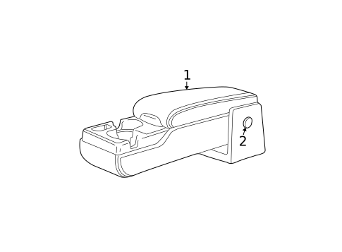 Center Armrest for 2002 Chevrolet Impala #0
