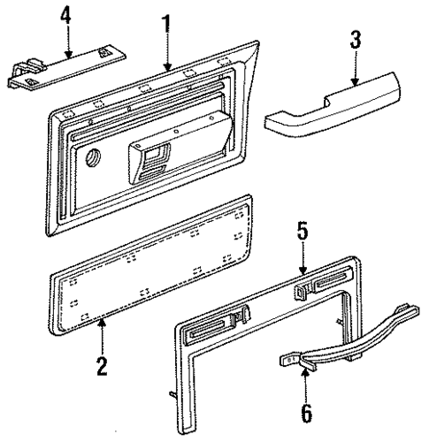 Interior Trim - Front Door for 1984 Dodge W250 #0