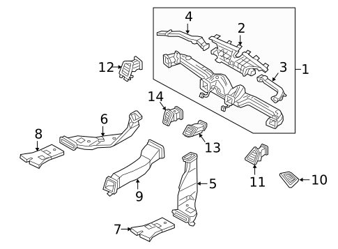 Ducts for 2017 Hyundai Tucson #0