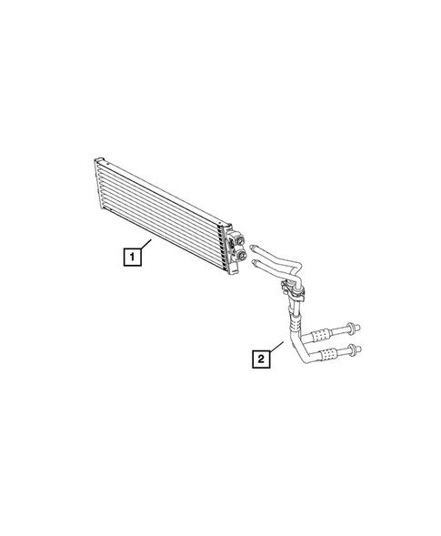 Transmission Oil Cooler, and Lines for 2017 Ram ProMaster City #0