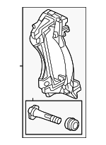 13555623 - Brakes: Caliper Support for Acura Image