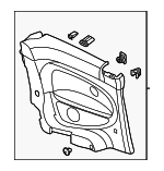5C3867044CS83V - Body: Quarter Trim Panel for Volkswagen: Beetle Image