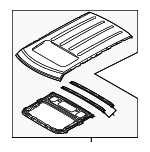 671102K300 - Body: Roof Panel for Kia: Soul Image
