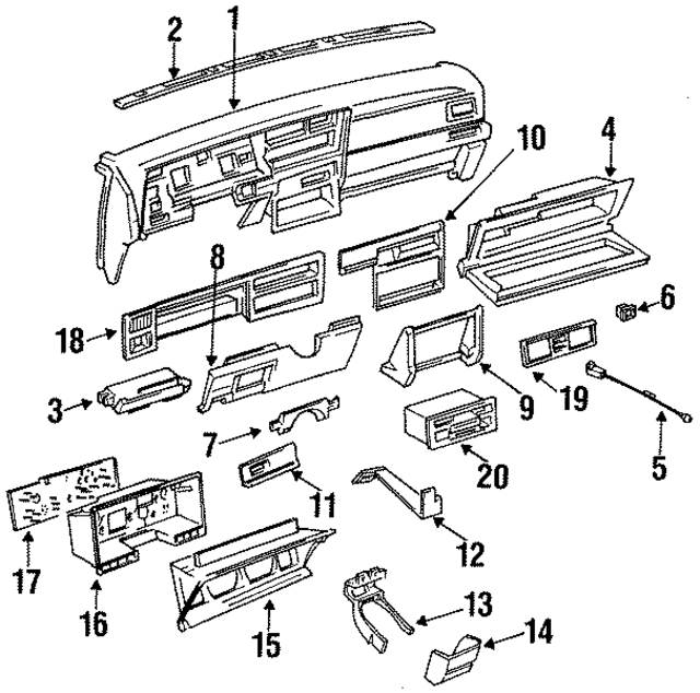 DJ56KB7 - Body: Instrument Panel for Mopar Image