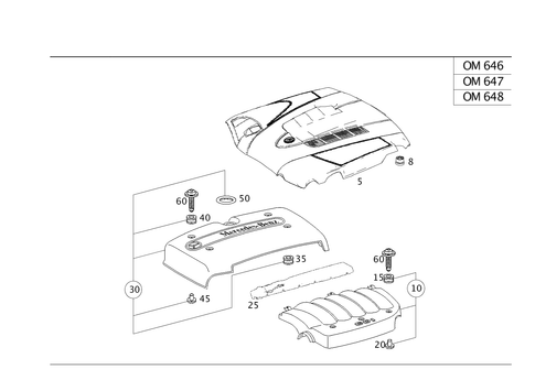 Air Intake, Diesel Vehicles for 2003 Mercedes-Benz E320 #0