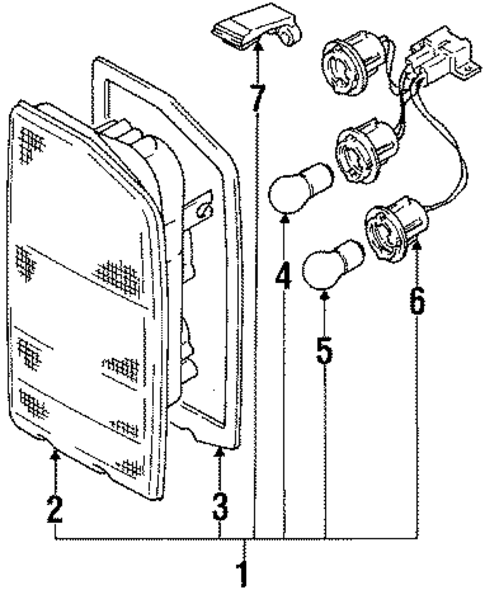 Combination Lamps for 1998 Chevrolet Tracker #0
