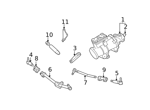Steering, Gear & Related Components for 2006 Ford F-350 Super Duty #0