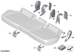 52205A1C138 - Seats: Right Center Mounting Cover for Mini: Countryman S ALL4, Countryman SE ALL4, JCW Countryman ALL4 Image image