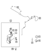 68439617AA - Electrical: Windshield Washer Reservoir for Mopar Image