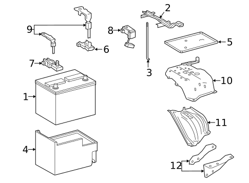 Battery for 2020 Lexus NX300 #0