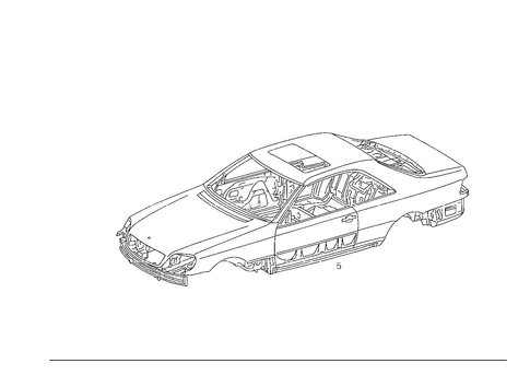 Body Shell for 1993 Mercedes-Benz 500SEC #0
