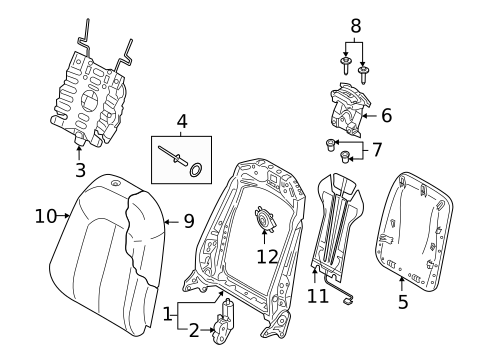 Front Seat Components for 2022 Audi RS6 Avant #2