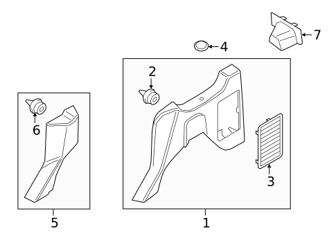 Interior Trim - Side Panel for 2019 Ford Transit Connect #7