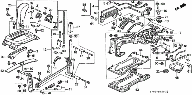 Select Lever (Exc. GS) for 1994 Acura Legend #0