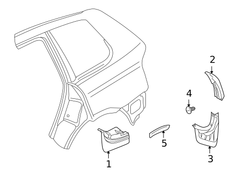 Exterior Trim - Quarter Panel for 2006 Porsche Cayenne #0