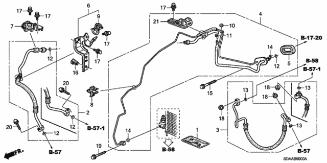 A/C Air Conditioner (Hoses/Pipes) (1) for 2007 Honda Accord #0